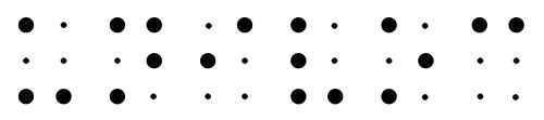 UNIVOC in braille